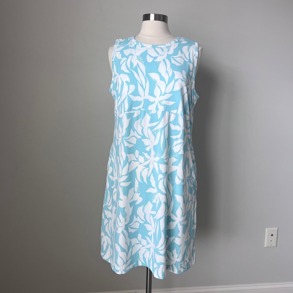 Columbia PFG Freezer Tank Dress Floral Sleeveless Pockets Womens XXL FL9895 - Picture 11 of 11